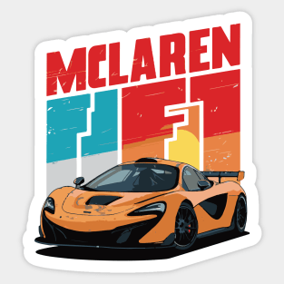 Mclaren P1 Vintage Car Sticker